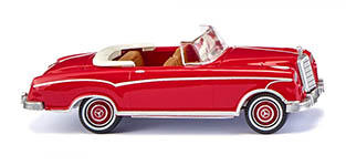 102-014301 - H0 - MB 220 S Cabrio - rubinrot